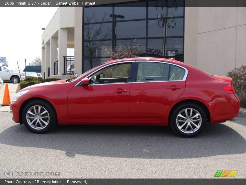 Garnet Ember / Wheat 2009 Infiniti G 37 x Sedan