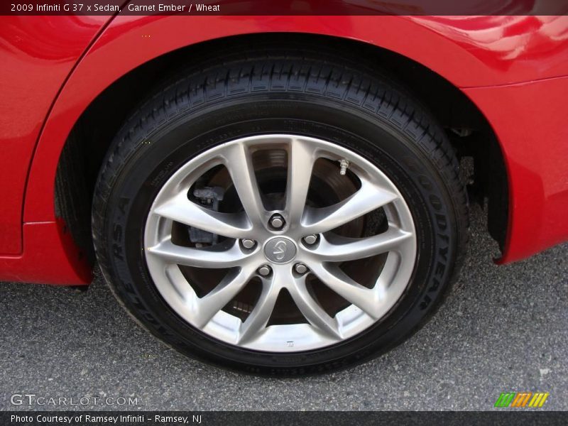 Garnet Ember / Wheat 2009 Infiniti G 37 x Sedan