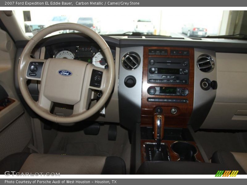 Carbon Metallic / Camel/Grey Stone 2007 Ford Expedition EL Eddie Bauer
