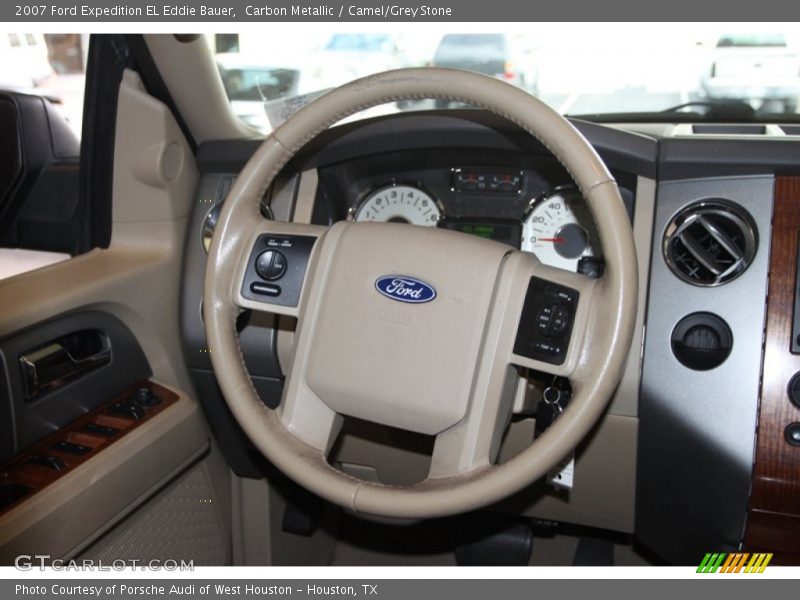 Carbon Metallic / Camel/Grey Stone 2007 Ford Expedition EL Eddie Bauer