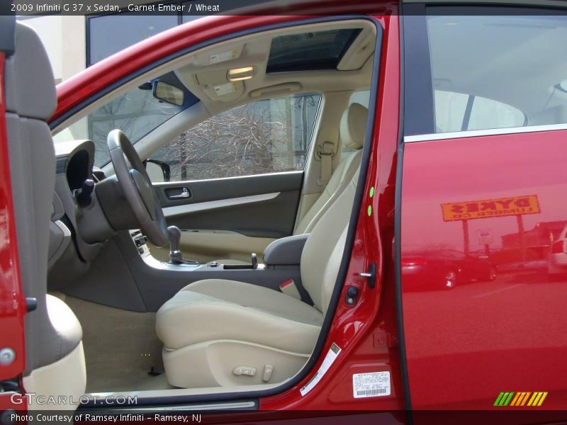 Garnet Ember / Wheat 2009 Infiniti G 37 x Sedan