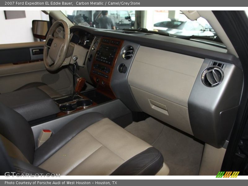 Carbon Metallic / Camel/Grey Stone 2007 Ford Expedition EL Eddie Bauer