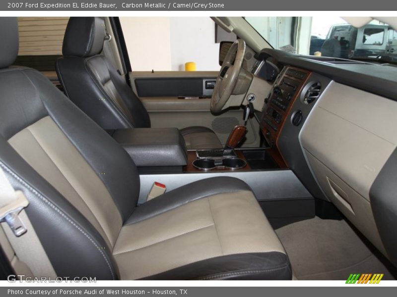 Carbon Metallic / Camel/Grey Stone 2007 Ford Expedition EL Eddie Bauer