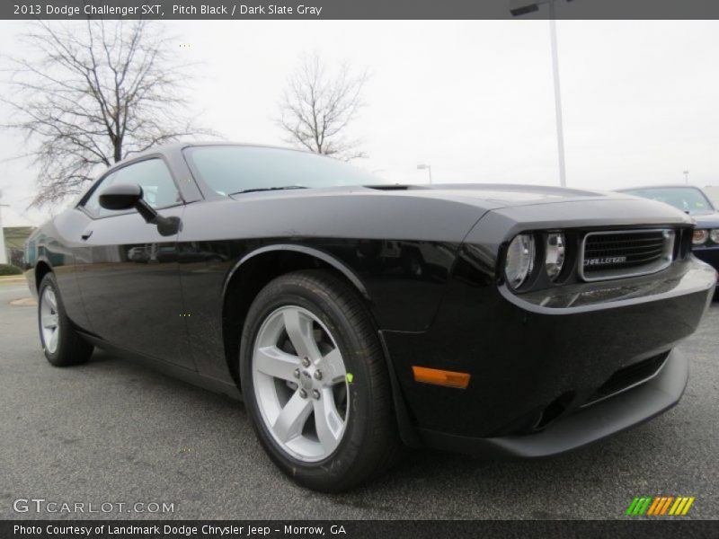 Pitch Black / Dark Slate Gray 2013 Dodge Challenger SXT