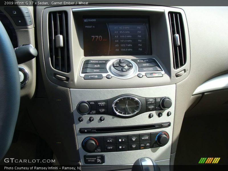 Garnet Ember / Wheat 2009 Infiniti G 37 x Sedan