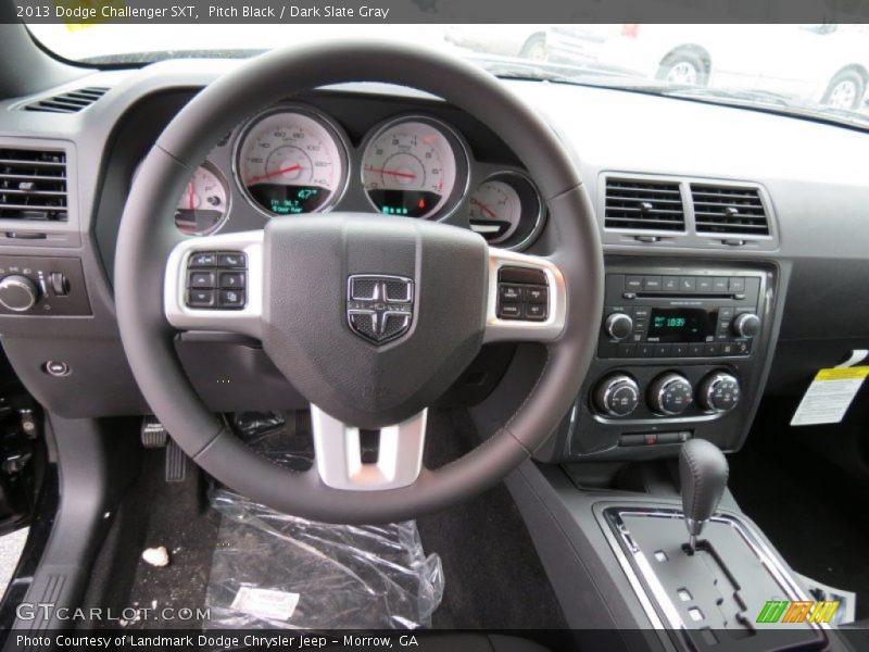 Pitch Black / Dark Slate Gray 2013 Dodge Challenger SXT