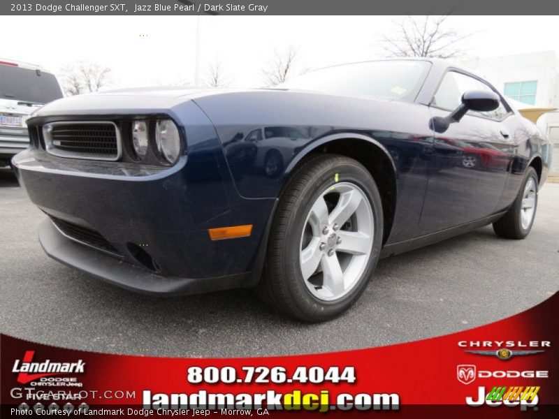 Jazz Blue Pearl / Dark Slate Gray 2013 Dodge Challenger SXT