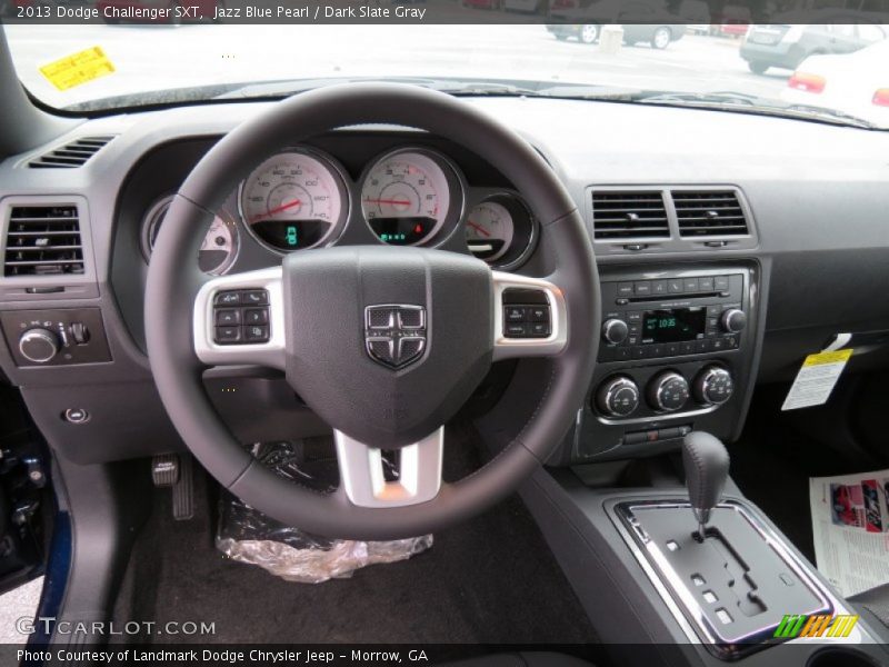 Jazz Blue Pearl / Dark Slate Gray 2013 Dodge Challenger SXT