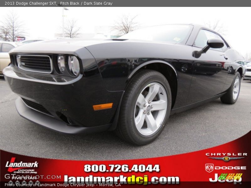 Pitch Black / Dark Slate Gray 2013 Dodge Challenger SXT