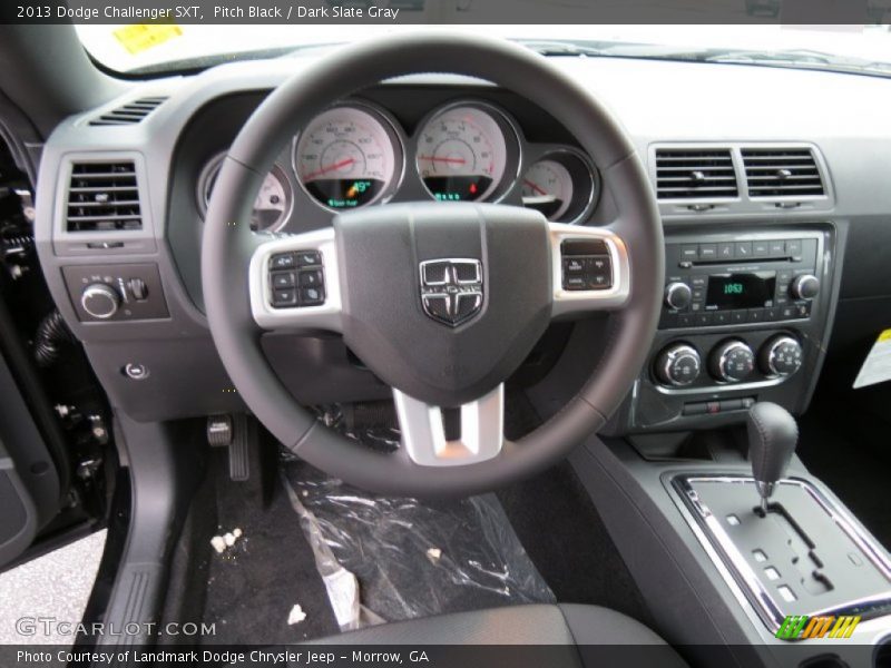 Pitch Black / Dark Slate Gray 2013 Dodge Challenger SXT
