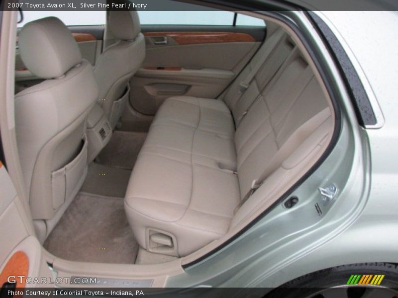 Rear Seat of 2007 Avalon XL