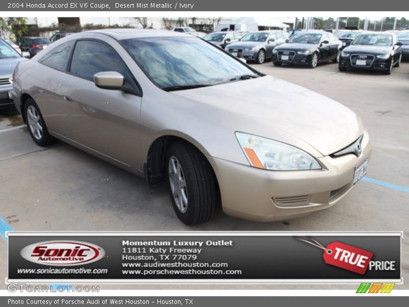 Desert Mist Metallic / Ivory 2004 Honda Accord EX V6 Coupe