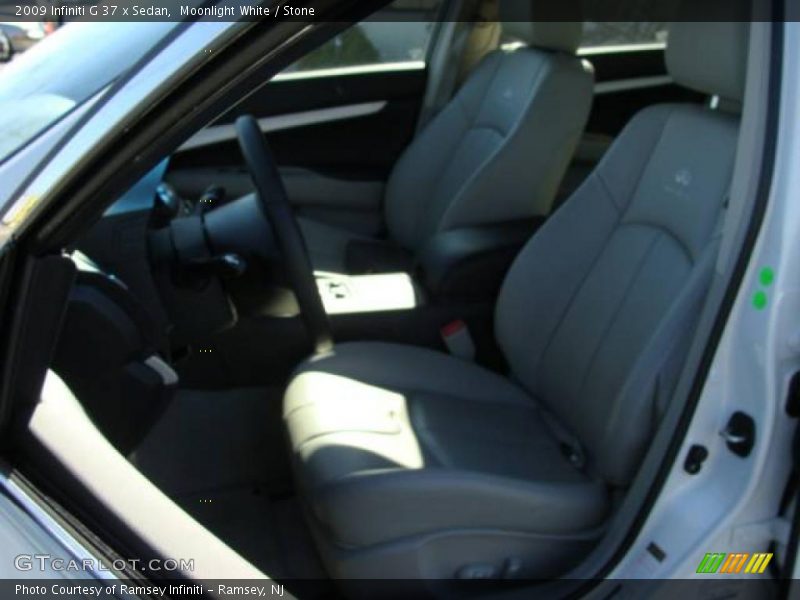 Moonlight White / Stone 2009 Infiniti G 37 x Sedan