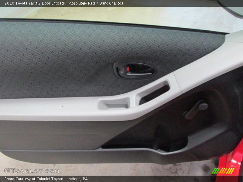 Absolutely Red / Dark Charcoal 2010 Toyota Yaris 3 Door Liftback