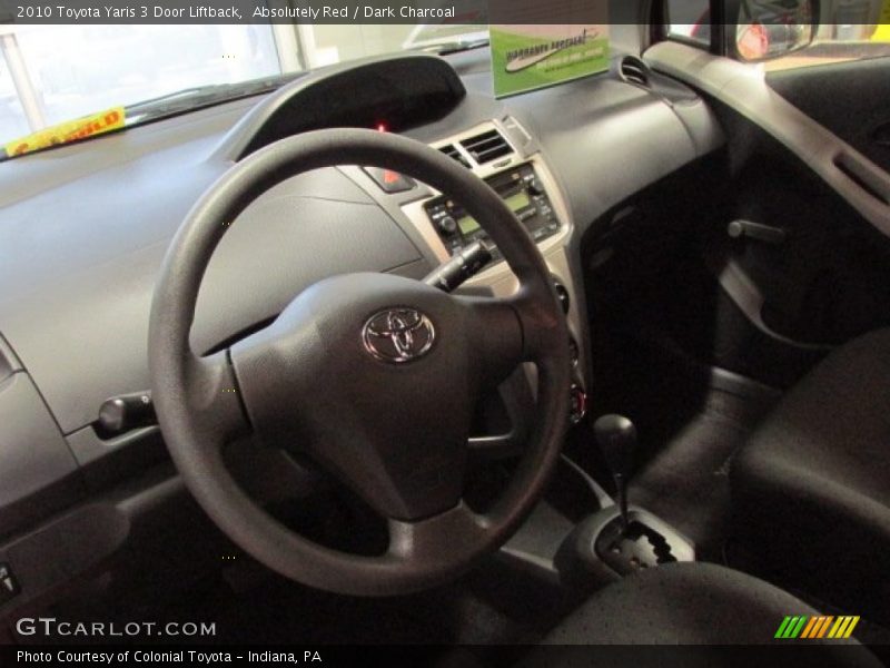 Absolutely Red / Dark Charcoal 2010 Toyota Yaris 3 Door Liftback