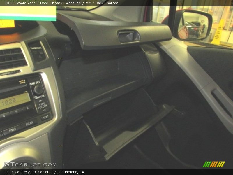 Absolutely Red / Dark Charcoal 2010 Toyota Yaris 3 Door Liftback