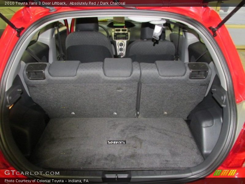Absolutely Red / Dark Charcoal 2010 Toyota Yaris 3 Door Liftback