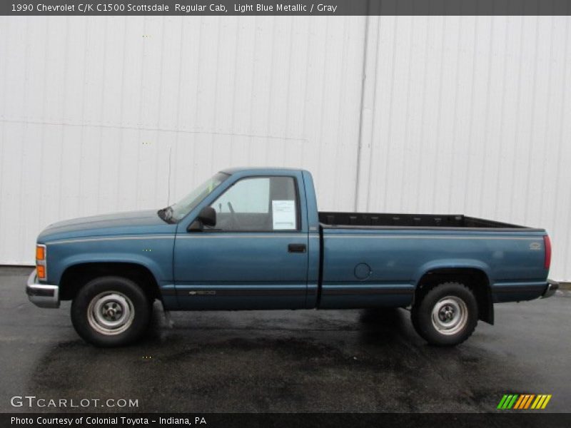  1990 C/K C1500 Scottsdale  Regular Cab Light Blue Metallic