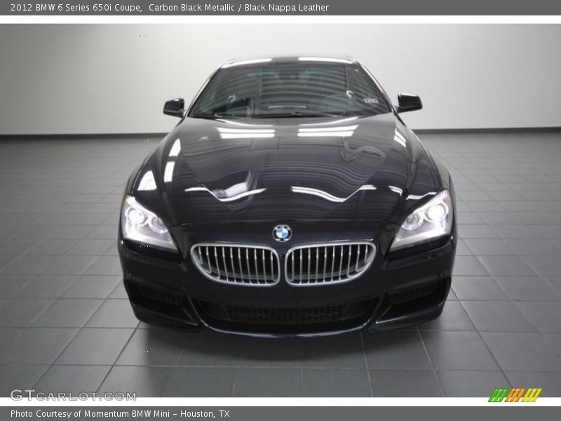 Carbon Black Metallic / Black Nappa Leather 2012 BMW 6 Series 650i Coupe