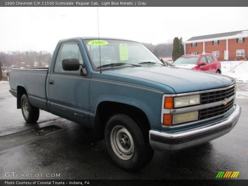 Front 3/4 View of 1990 C/K C1500 Scottsdale  Regular Cab
