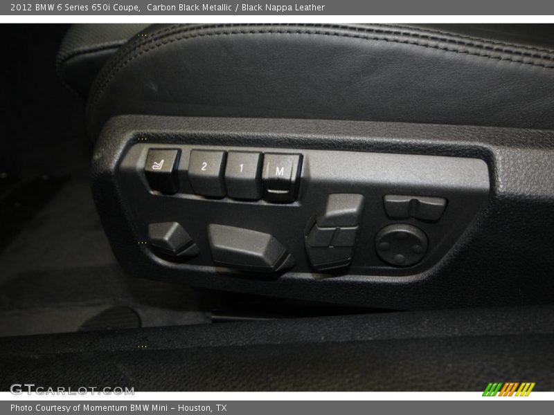 Carbon Black Metallic / Black Nappa Leather 2012 BMW 6 Series 650i Coupe