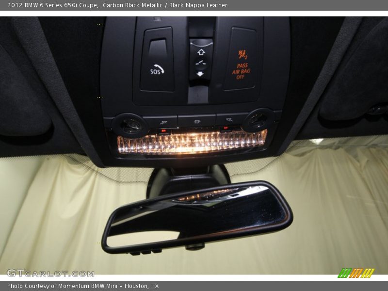 Carbon Black Metallic / Black Nappa Leather 2012 BMW 6 Series 650i Coupe