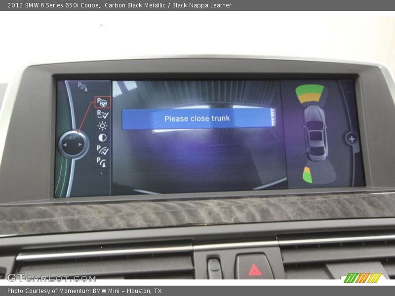 Carbon Black Metallic / Black Nappa Leather 2012 BMW 6 Series 650i Coupe