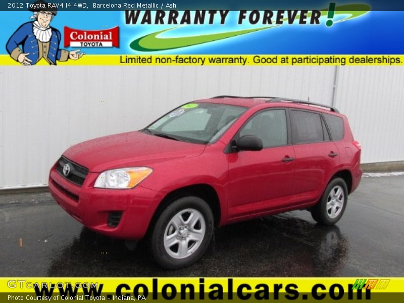 Barcelona Red Metallic / Ash 2012 Toyota RAV4 I4 4WD