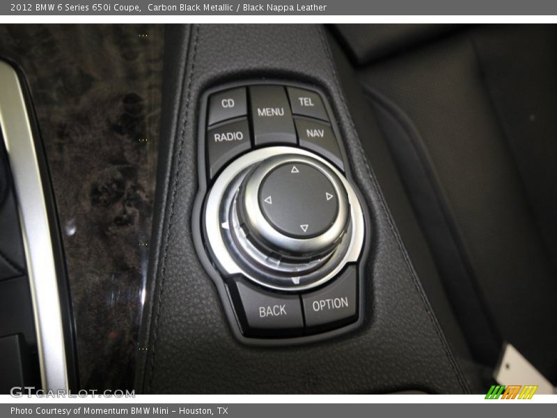 Carbon Black Metallic / Black Nappa Leather 2012 BMW 6 Series 650i Coupe