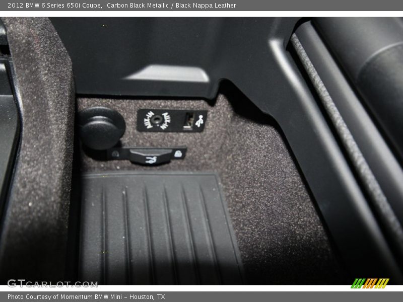 Carbon Black Metallic / Black Nappa Leather 2012 BMW 6 Series 650i Coupe