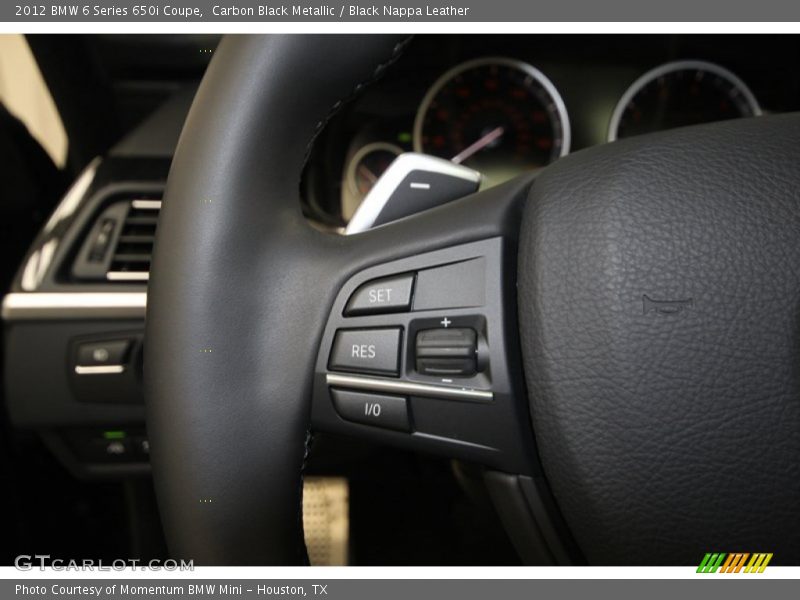 Carbon Black Metallic / Black Nappa Leather 2012 BMW 6 Series 650i Coupe