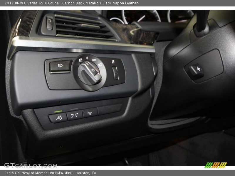 Carbon Black Metallic / Black Nappa Leather 2012 BMW 6 Series 650i Coupe