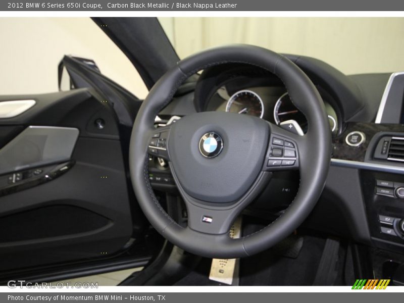 Carbon Black Metallic / Black Nappa Leather 2012 BMW 6 Series 650i Coupe