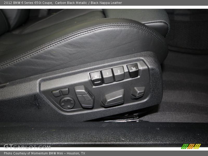 Carbon Black Metallic / Black Nappa Leather 2012 BMW 6 Series 650i Coupe