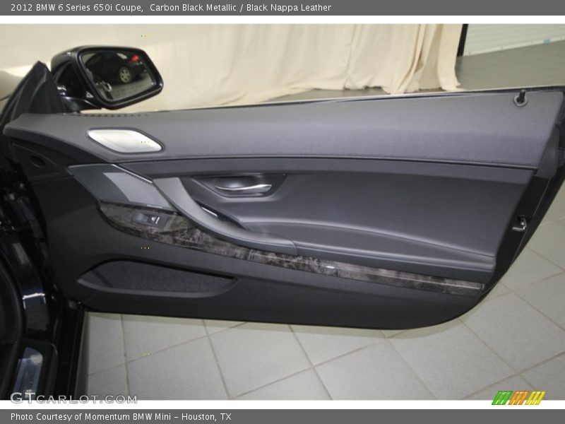 Carbon Black Metallic / Black Nappa Leather 2012 BMW 6 Series 650i Coupe