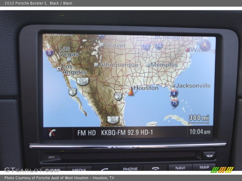 Navigation of 2013 Boxster S