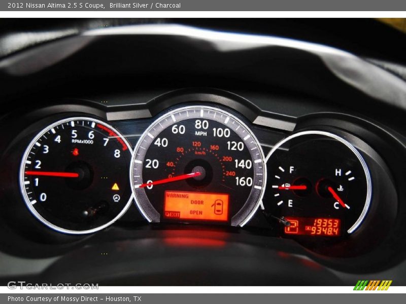 Brilliant Silver / Charcoal 2012 Nissan Altima 2.5 S Coupe