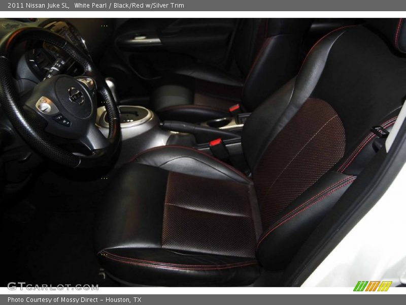 White Pearl / Black/Red w/Silver Trim 2011 Nissan Juke SL