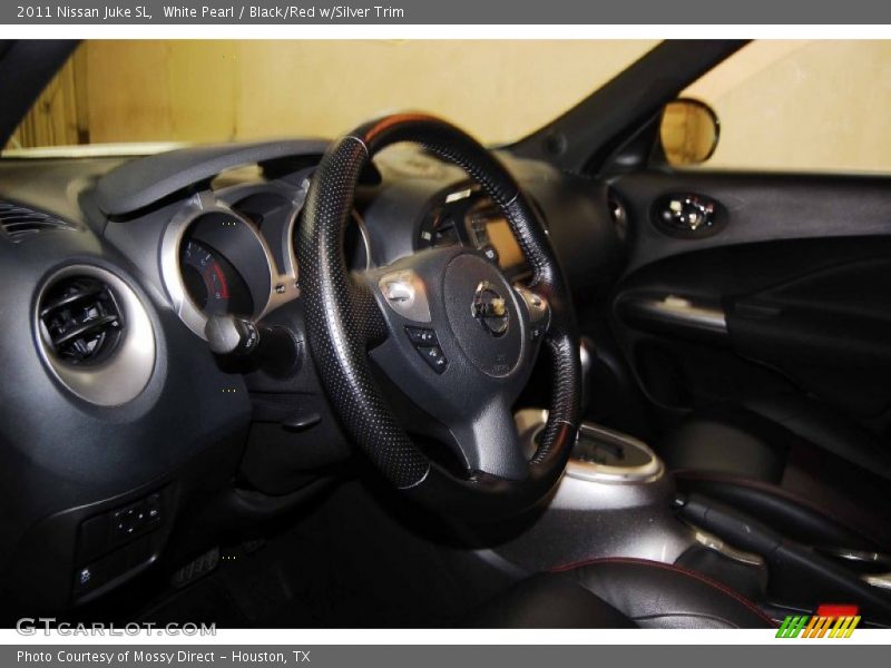White Pearl / Black/Red w/Silver Trim 2011 Nissan Juke SL