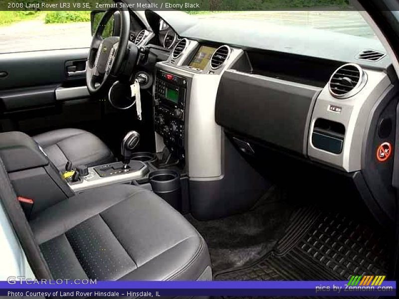 Zermatt Silver Metallic / Ebony Black 2008 Land Rover LR3 V8 SE