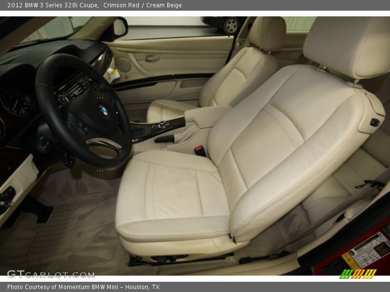  2012 3 Series 328i Coupe Cream Beige Interior