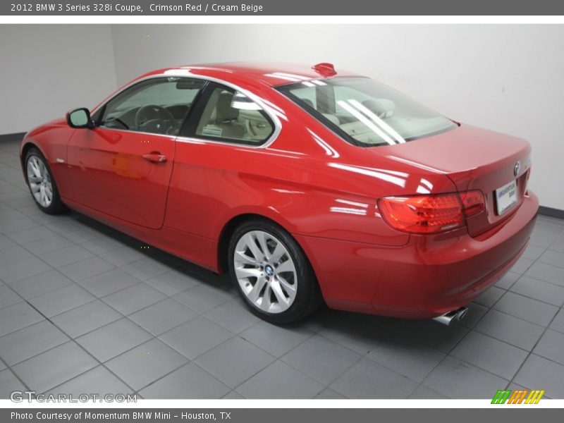 Crimson Red / Cream Beige 2012 BMW 3 Series 328i Coupe