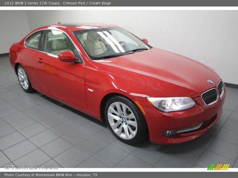 Crimson Red / Cream Beige 2012 BMW 3 Series 328i Coupe