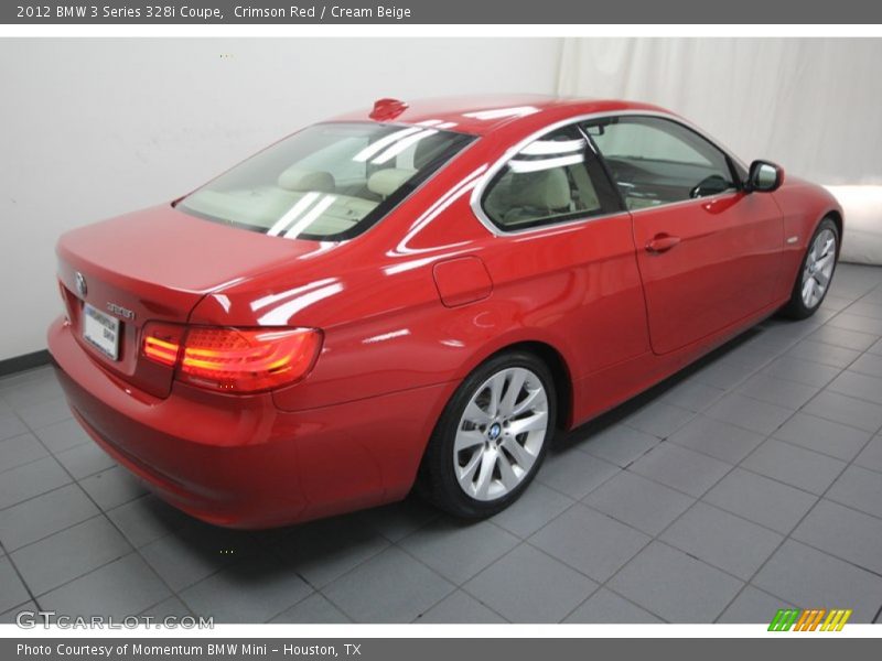 Crimson Red / Cream Beige 2012 BMW 3 Series 328i Coupe