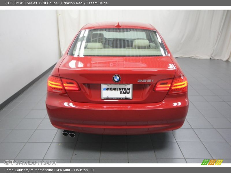 Crimson Red / Cream Beige 2012 BMW 3 Series 328i Coupe