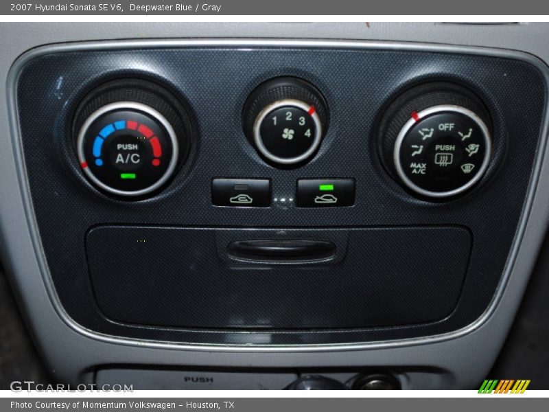 Deepwater Blue / Gray 2007 Hyundai Sonata SE V6