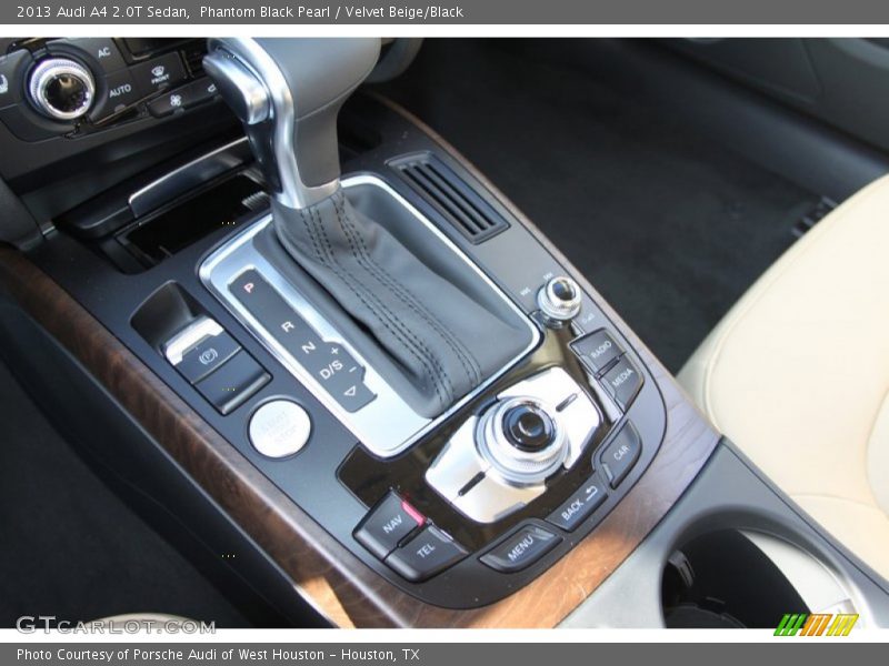 Phantom Black Pearl / Velvet Beige/Black 2013 Audi A4 2.0T Sedan