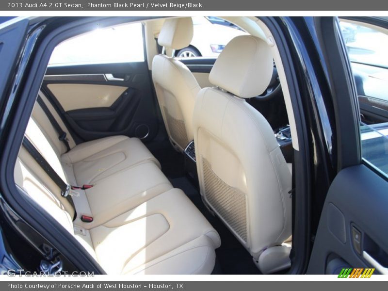 Phantom Black Pearl / Velvet Beige/Black 2013 Audi A4 2.0T Sedan