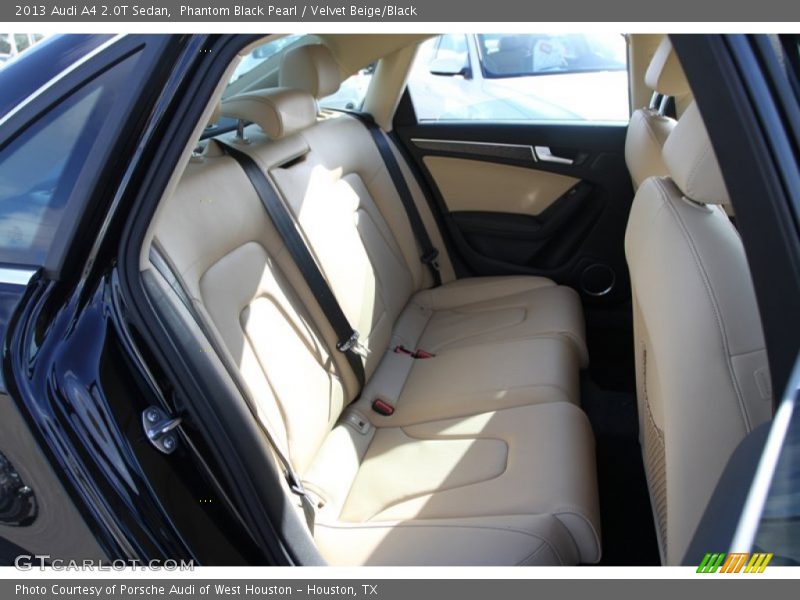 Phantom Black Pearl / Velvet Beige/Black 2013 Audi A4 2.0T Sedan