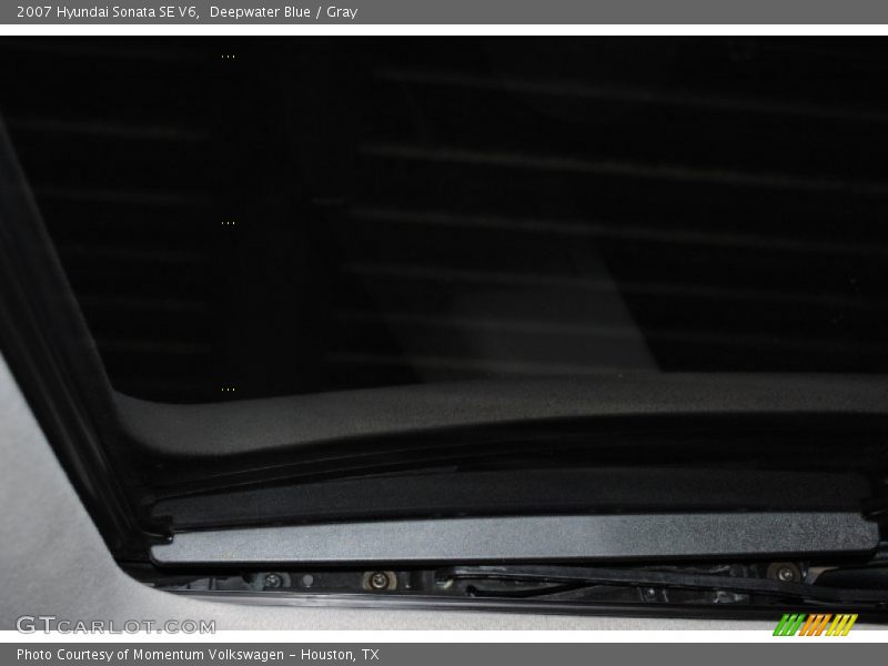 Deepwater Blue / Gray 2007 Hyundai Sonata SE V6
